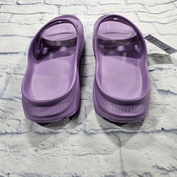 Hoka One MENS 13 WOMENS 15 Ora Recovery Slide 3 Sandals FL1123C Violet Bloom main image 4
